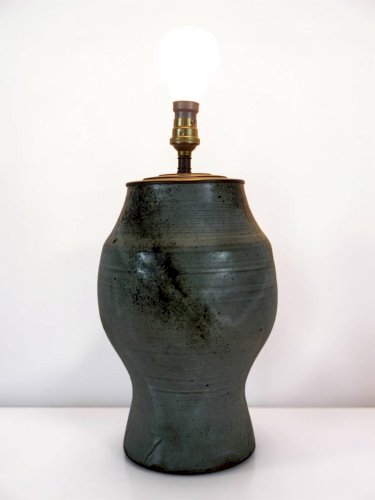 Lampe en grès signée Chantal et Thierry Robert 1960s