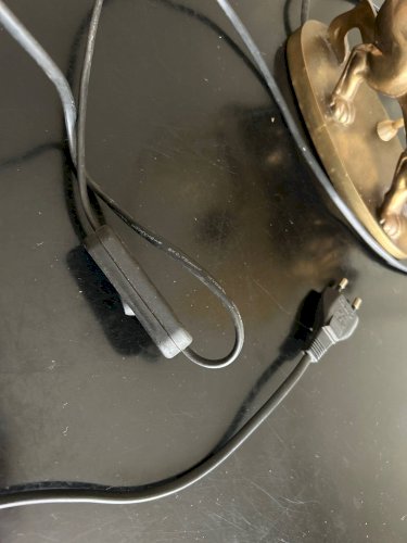 lampe en laiton vintage  Lion