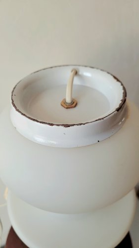 Lampe en opaline années 70