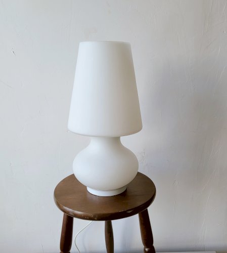 Lampe en opaline années 70