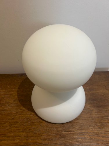 lampe en opaline Habitat 1980/90