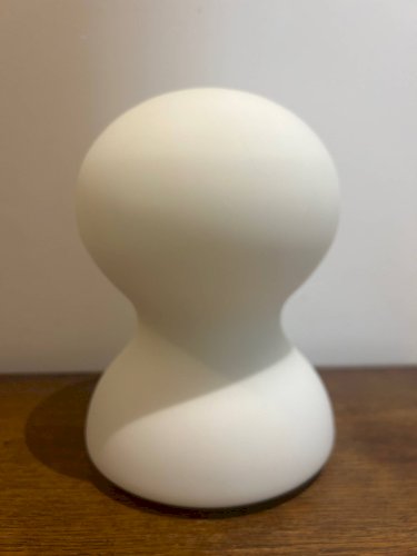 lampe en opaline Habitat 1980/90