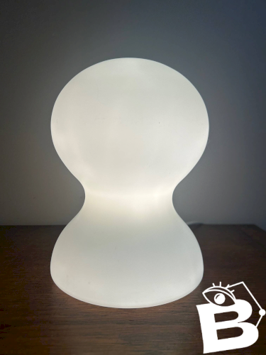 lampe en opaline Habitat 1980/90