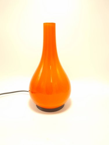 Lampe en opaline orange