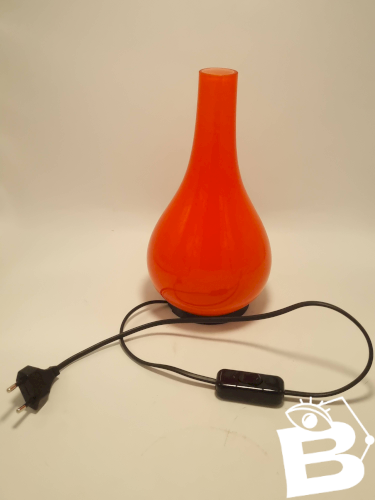 Lampe en opaline orange