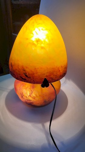 LAMPE EN PATE DE VERRE LE VERRE FRANCAIS