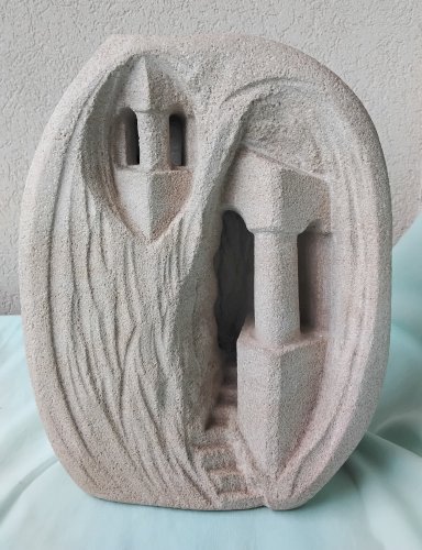Lampe en pierre Arsène Galisson