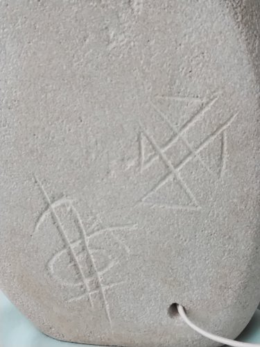 Lampe en pierre Arsène Galisson