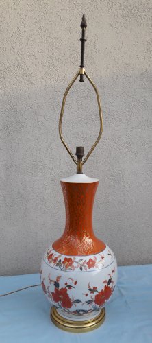 Lampe en porcelaine de Paris