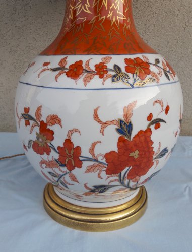 Lampe en porcelaine de Paris