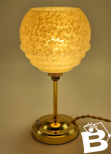 Lampe en verre de Clichy