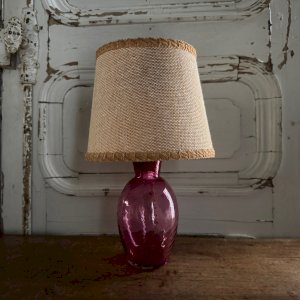 Purple glass lamp XXth M3663