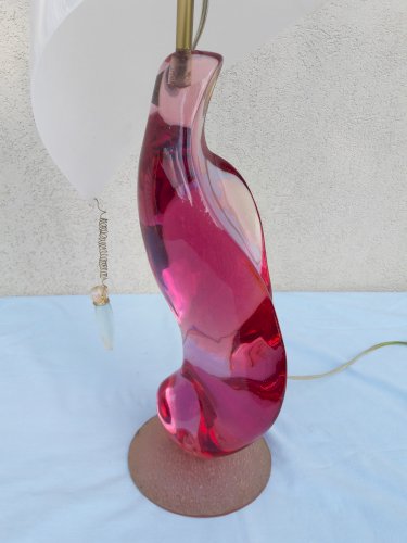 Lampe en verre
