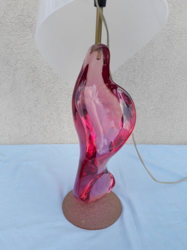 Lampe en verre