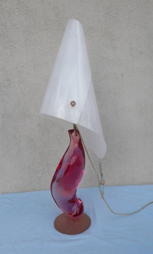Lampe en verre