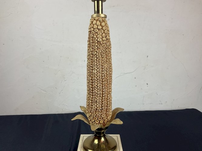 LAMPE ÉPI DE MAÏS / LAMPE VINTAGE 1970 design le dauphin