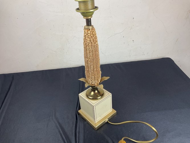 LAMPE ÉPI DE MAÏS / LAMPE VINTAGE 1970 design le dauphin