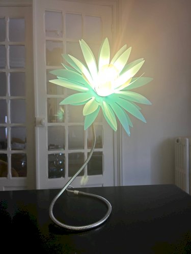 Lampe fleur pop modulable