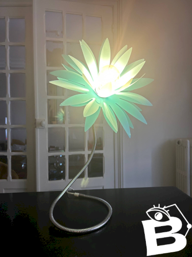 Lampe fleur pop modulable