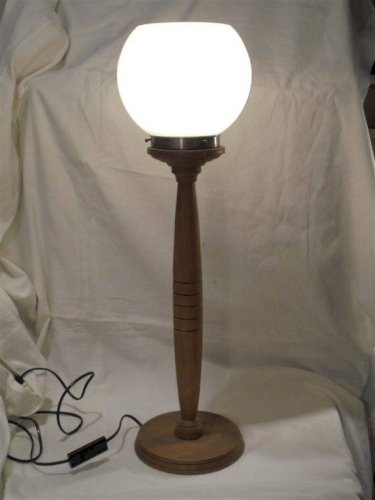 Lampe globe opaline