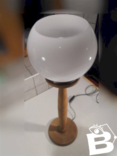 Lampe globe opaline