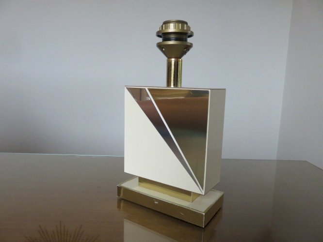 LAMPE HOLLYWOOD REGENCY MARQUE  LE DAUPHIN  MODELE POLVA ANNEES 70 80