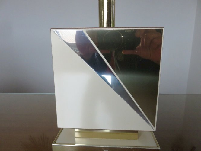 LAMPE HOLLYWOOD REGENCY MARQUE  LE DAUPHIN  MODELE POLVA ANNEES 70 80