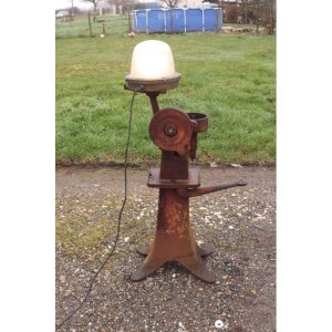 Alfa-laval industrial lamp cast iron and glass