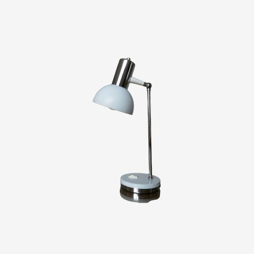 LAMPE ITALIENNE ARTICULEE METAL LAQUE ET METAL CHROME ANNEES 70 VINTAGE 