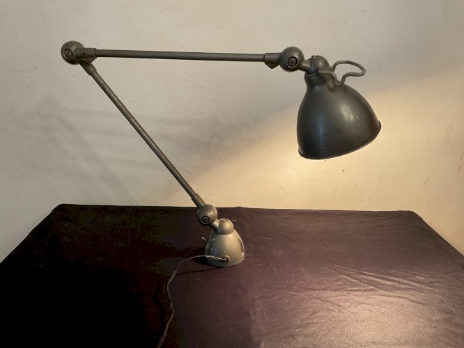 Lampe Jielde ou style ,prototype ? 2 bras industriel no gras Ravel