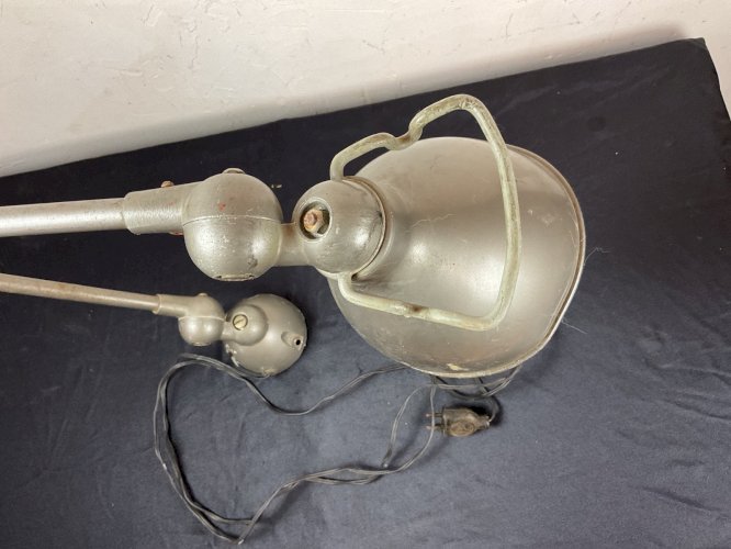 Lampe Jielde ou style ,prototype ? 2 bras industriel no gras Ravel