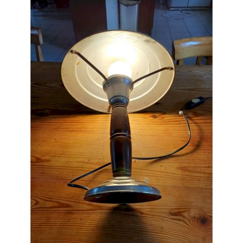 Lampe Jumo Aluminium et Bois