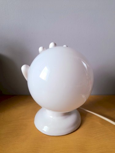 Lampe main en céramique 1980