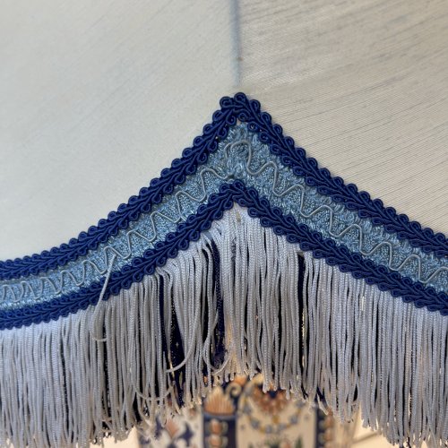 Lampe Monumentale en Faïence de Rouen – 83 cm de Majesté Bleue Faïence Luxe