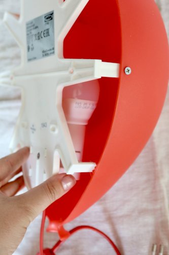 Lampe murale ikea ballon rouge drömminge - années 1990