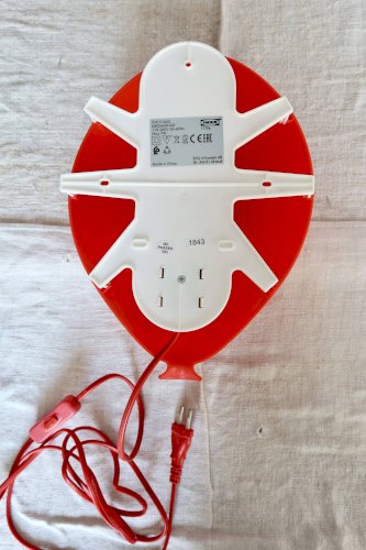 Lampe murale ikea ballon rouge drömminge - années 1990