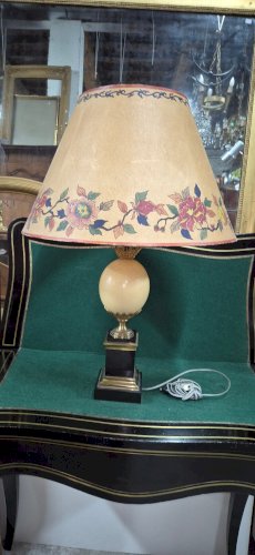 LAMPE OEUF D'AUTRUCHE MAISON CHARLES