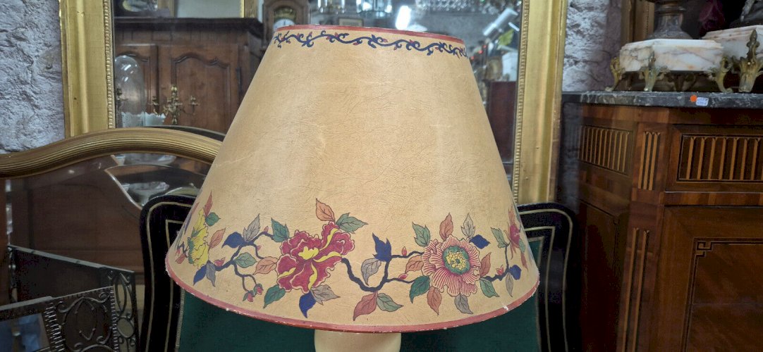 LAMPE OEUF D'AUTRUCHE MAISON CHARLES