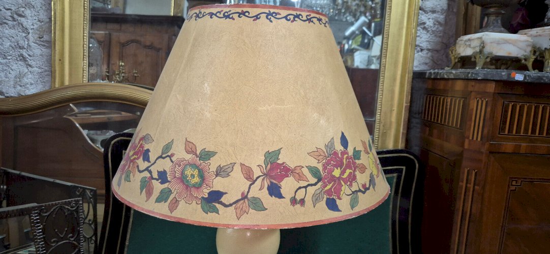 LAMPE OEUF D'AUTRUCHE MAISON CHARLES