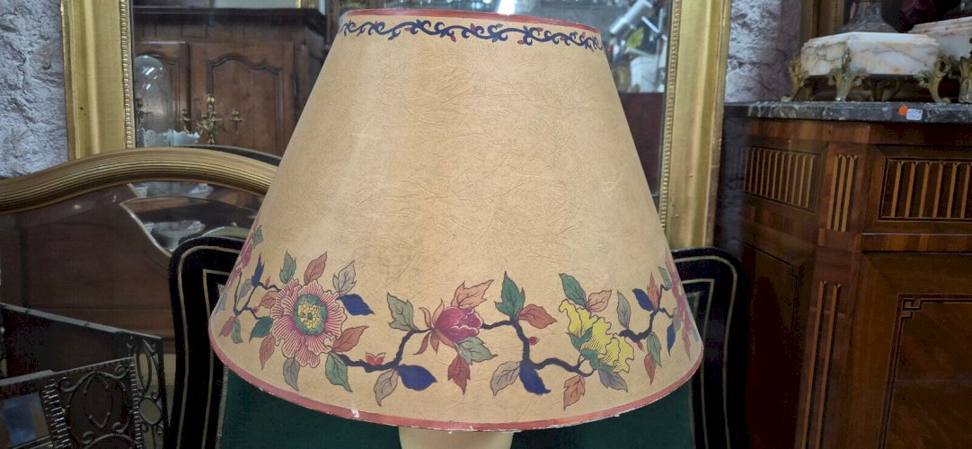 LAMPE OEUF D'AUTRUCHE MAISON CHARLES