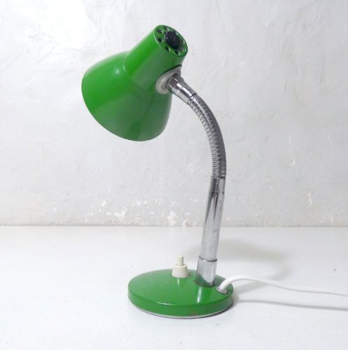 lampe orientable de bureau vintage métal vert