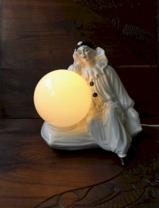 Pierrot Lamp in Porcelain 1970s