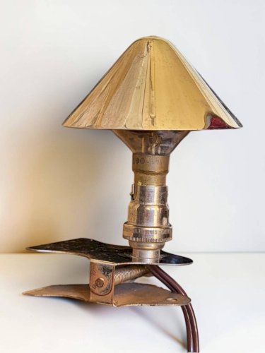 Lampe pince champignon Années 70