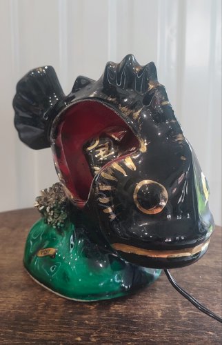 Lampe poisson céramique Vallauris
