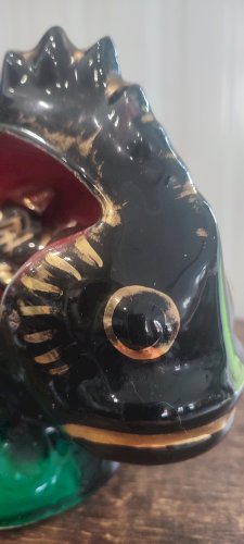 Lampe poisson céramique Vallauris