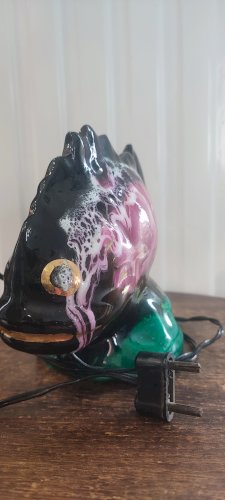 Lampe poisson céramique Vallauris