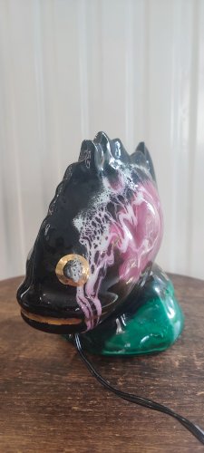 Lampe poisson céramique Vallauris