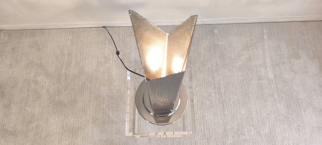 ✨?️? Lampe postmoderne « Skyscraper » – Italie, années 1980 ??️✨