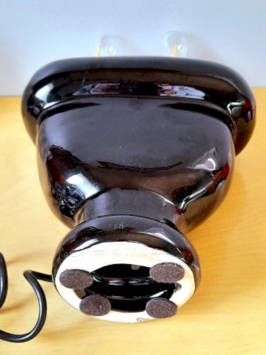 Lampe prise de courant en céramique 1980