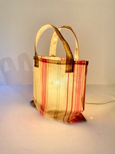Lampe sac vintage 1980 Atelias France – style Lionel Le Scornec